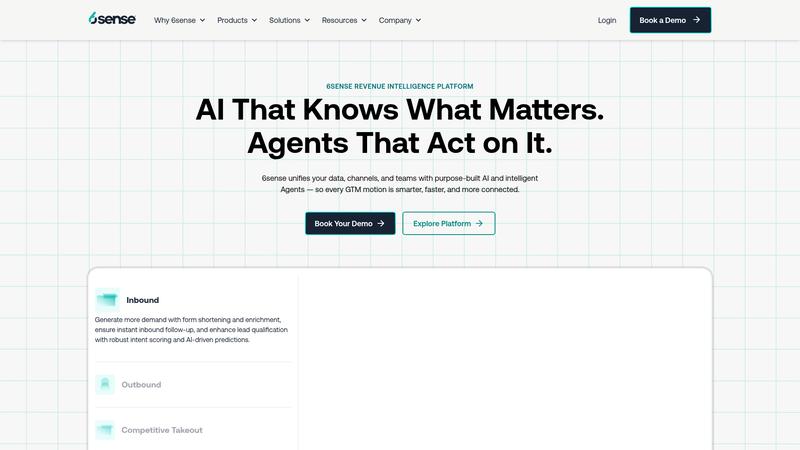 6sense Interface screenshot