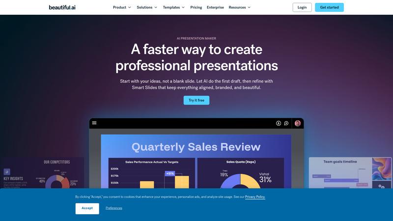 Beautiful.ai Interface screenshot