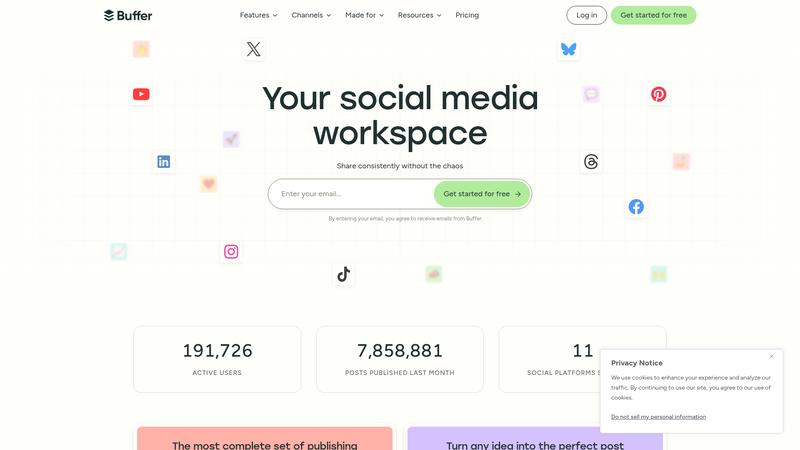 Buffer AI Interface screenshot