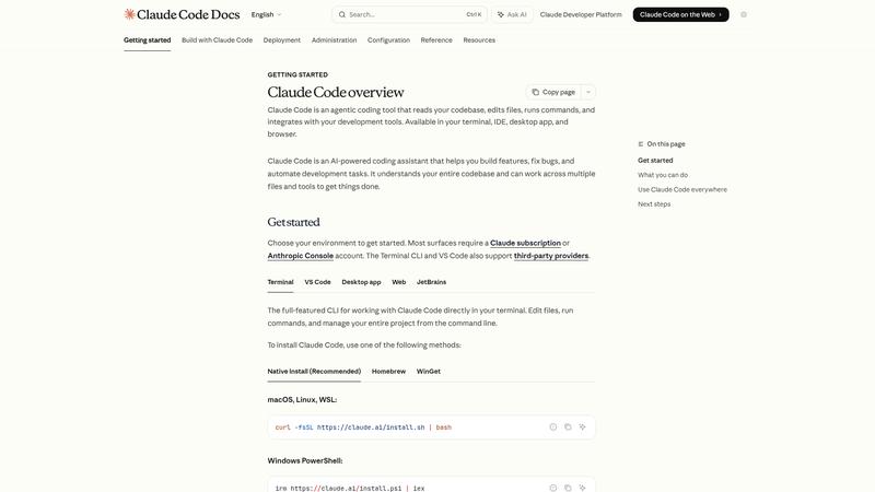 Claude Code Interface screenshot