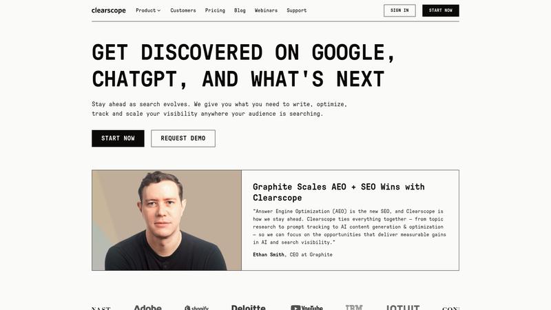 Clearscope Interface screenshot