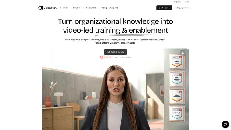 Colossyan Interface screenshot
