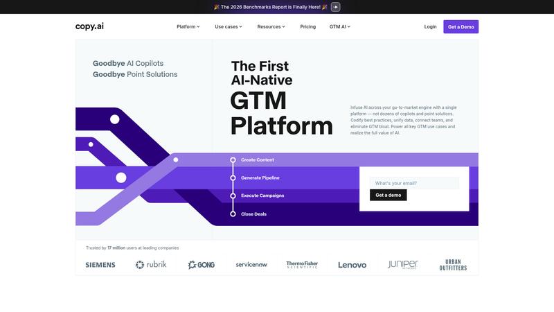Copy.ai Interface screenshot