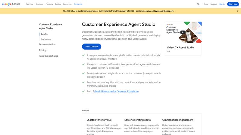 Dialogflow Interface screenshot