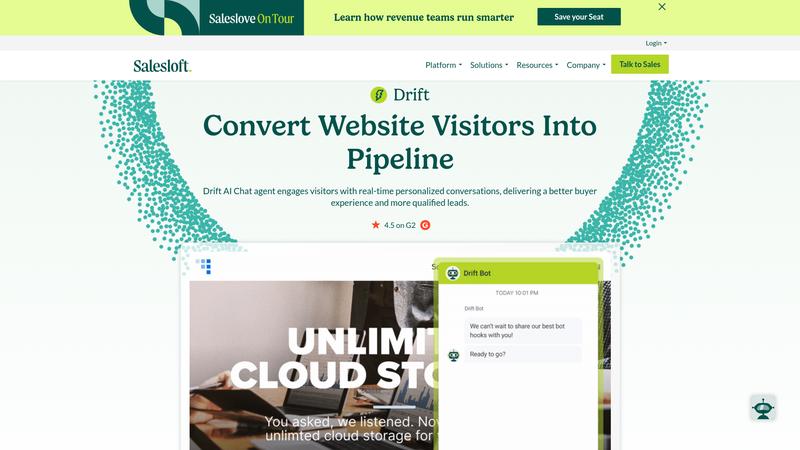 Drift Interface screenshot