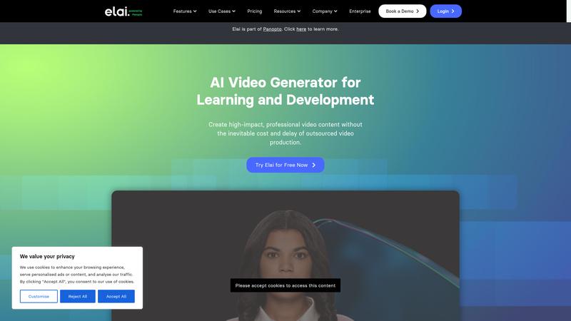 Elai.io Interface screenshot