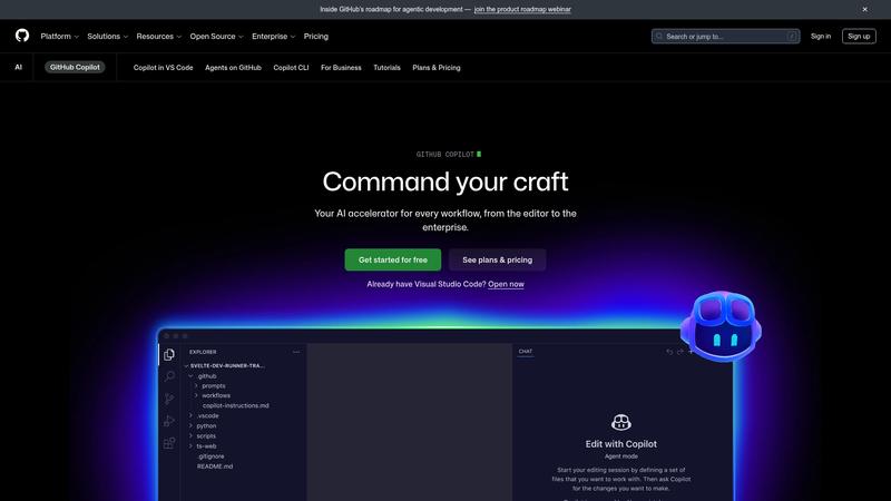 GitHub Copilot Interface screenshot