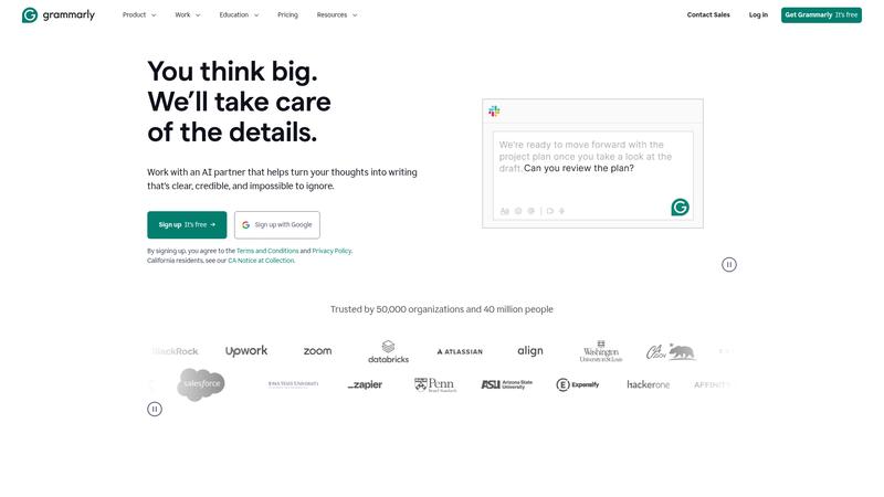 Grammarly Interface screenshot