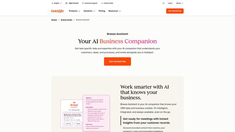 HubSpot ChatSpot Interface screenshot