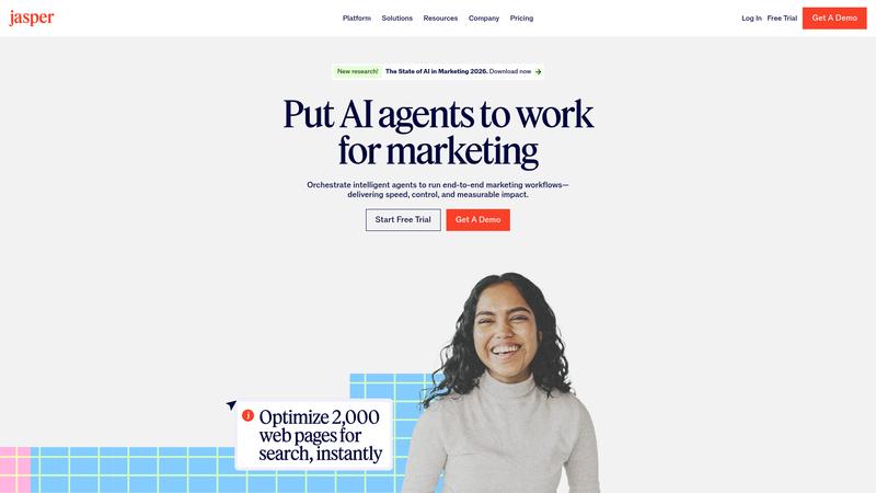 Jasper AI Interface screenshot