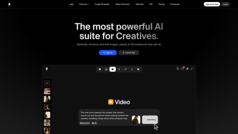 Krea AI Interface screenshot