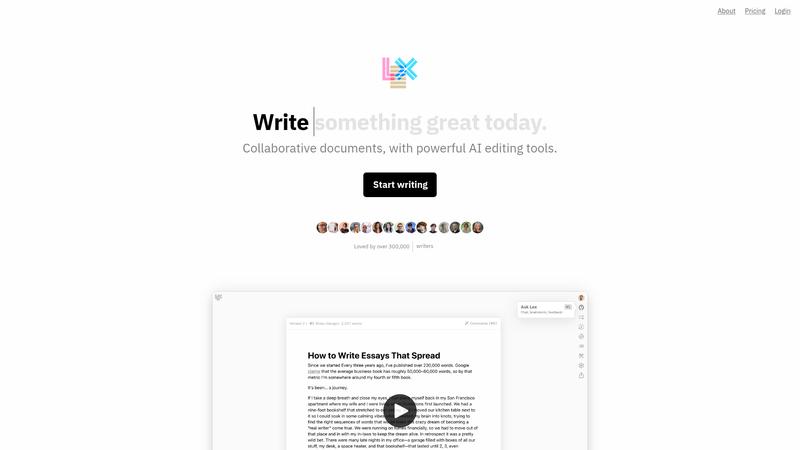 Lex Interface screenshot