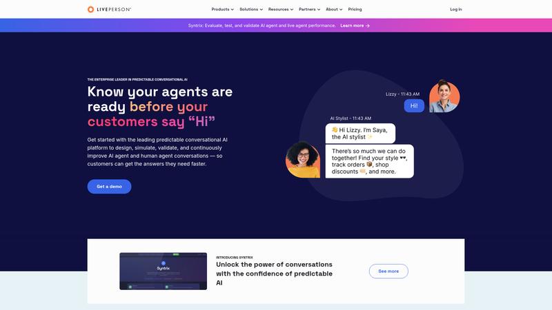 LivePerson Interface screenshot