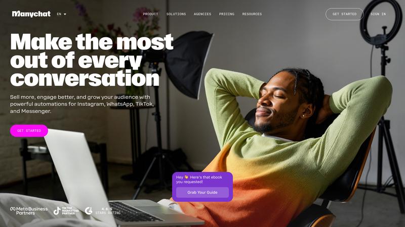 ManyChat Interface screenshot