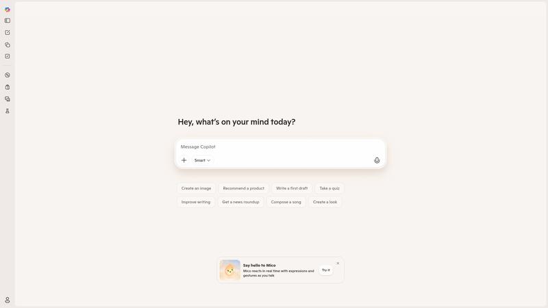 Microsoft Copilot Interface screenshot