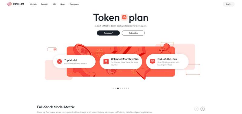 MiniMax M2.5 Interface screenshot