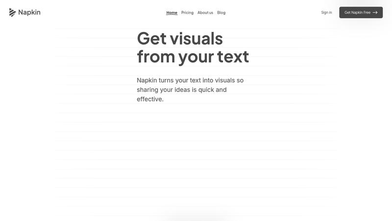 Napkin AI Interface screenshot