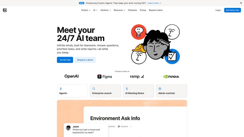 Notion AI Interface screenshot