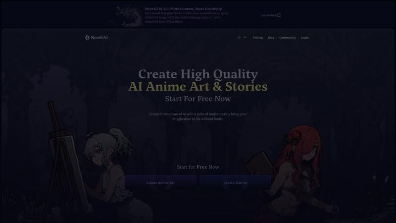 NovelAI Interface screenshot