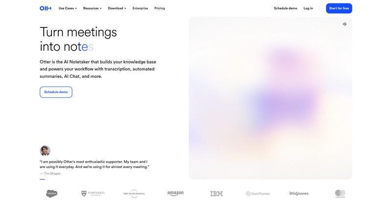 Otter.ai Interface screenshot