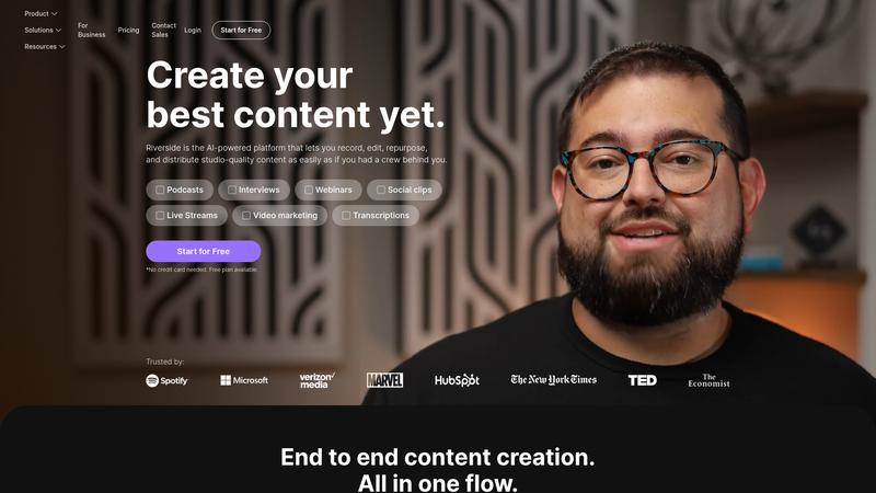 Riverside Interface screenshot