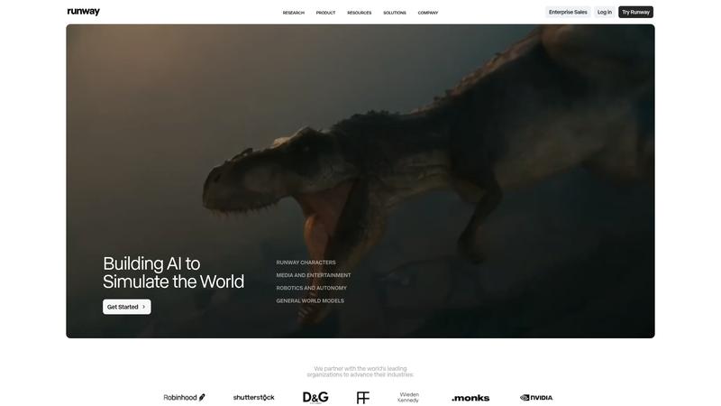 Runway ML Interface screenshot