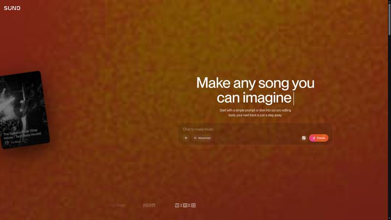 Suno Interface screenshot