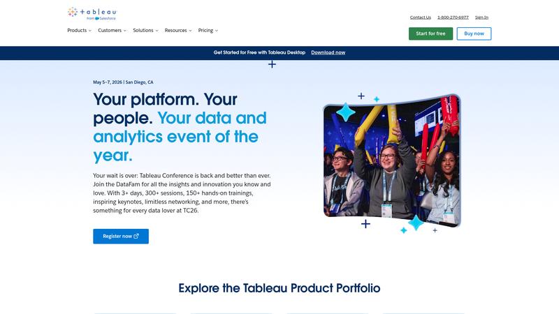 Tableau AI Interface screenshot
