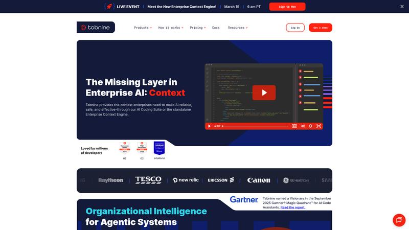 Tabnine Interface screenshot