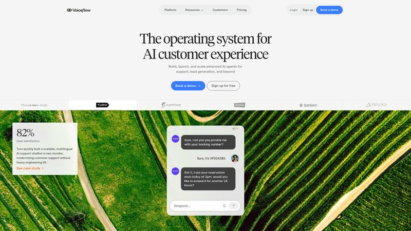 Voiceflow Interface screenshot
