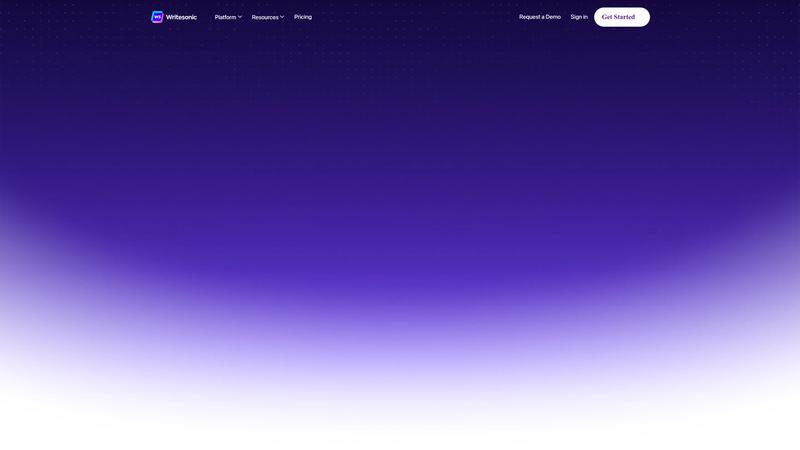 Writesonic Interface screenshot